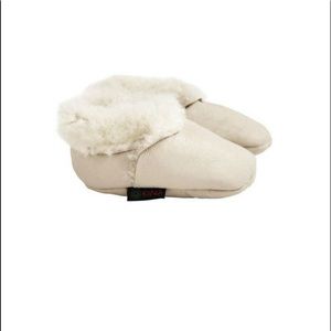 Kina Lamb Booties - Natural